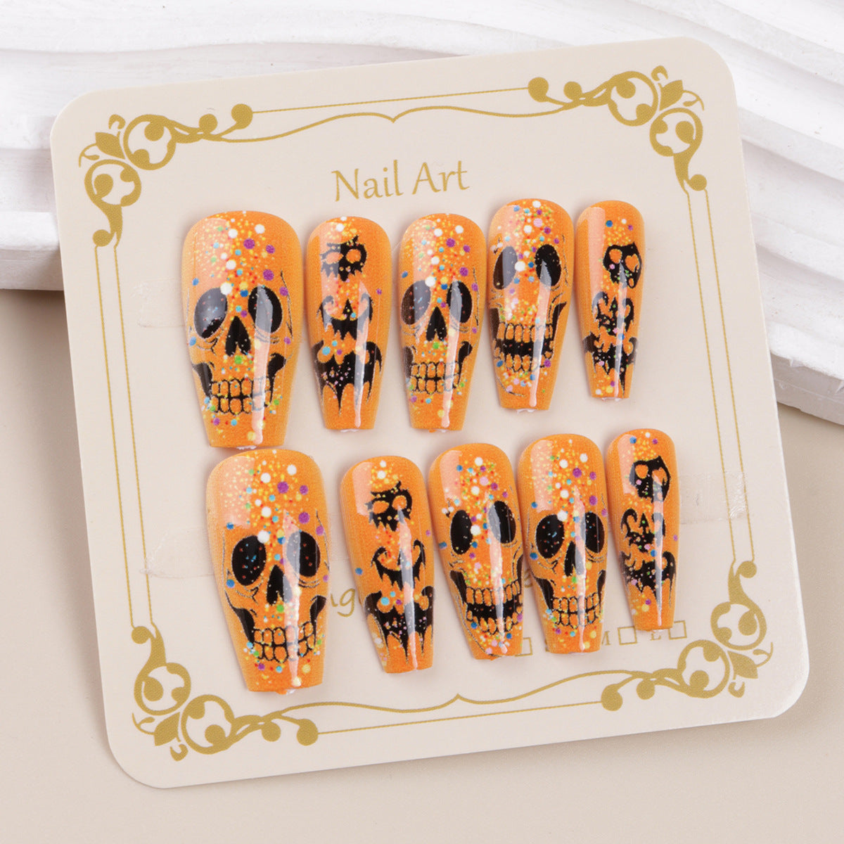 Halloween-Themen Glitter Nagelkunst Set Brehn