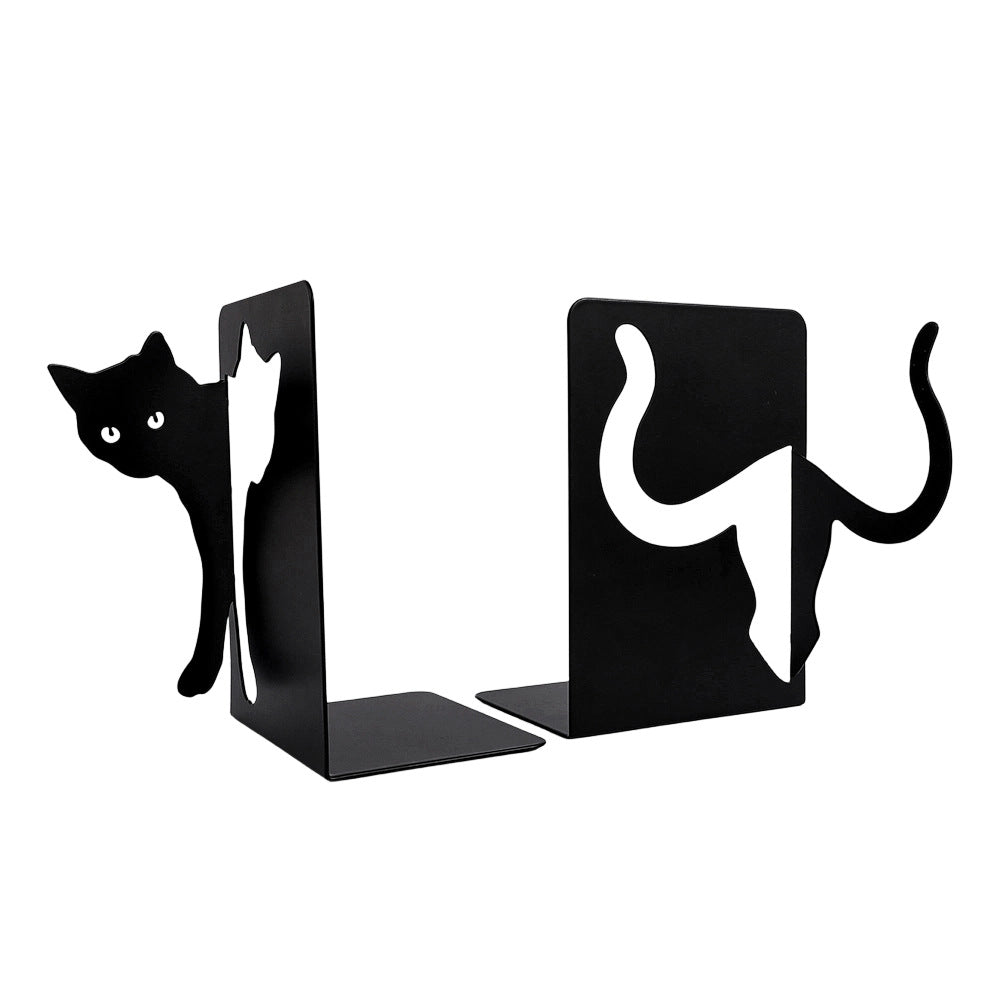 Kat Silhouette dekorative Buchstützen