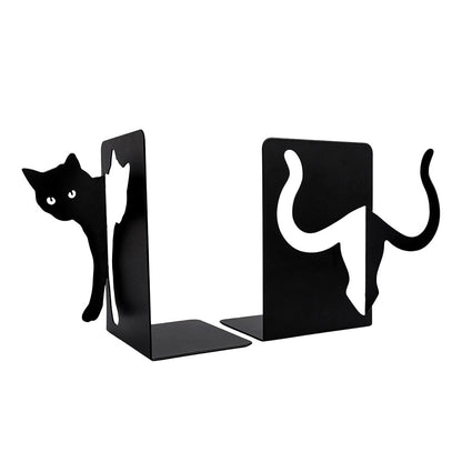 Kat Silhouette dekorative Buchstützen