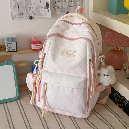 Stylische Karomuster-Rucksack Brehn