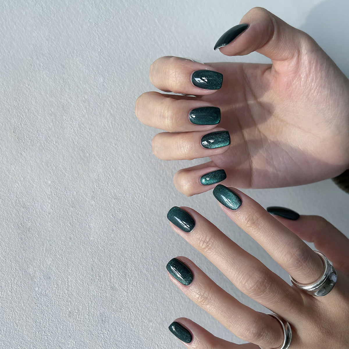Funkelnd Elegantes Press-On Nagelset Brehn