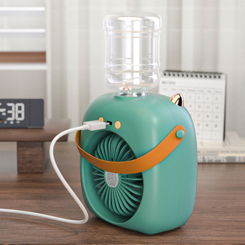 Kühlender kompakter Tisch-Evaporationsnebelventilator-Luftbefeuchter mit nachfüllbarem Oberfüllbehälter und verstellbarem Luftstrom Brehn