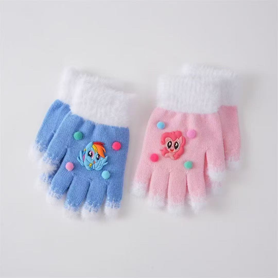 Süße Plüsch Cartoon-Thema Handschuhe ohne Finger Brehn