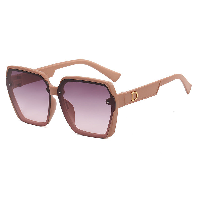 Damen geometrische Sonnenbrille mit robustem Rahmen Brehn