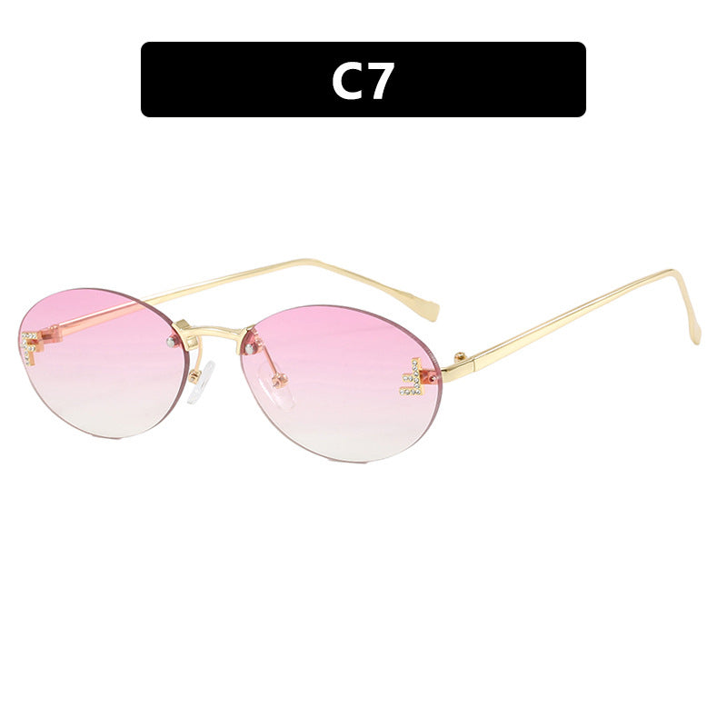 Damen modische Sonnenbrille mit eleganter, verspiegelter Gläserfront und filigranem Metallrahmen Brehn