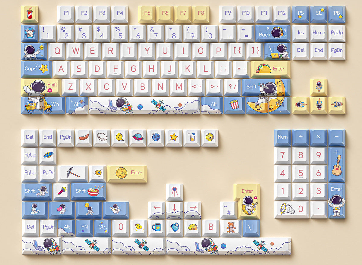 Retro-Raum-Themen-Tastatur Brehn