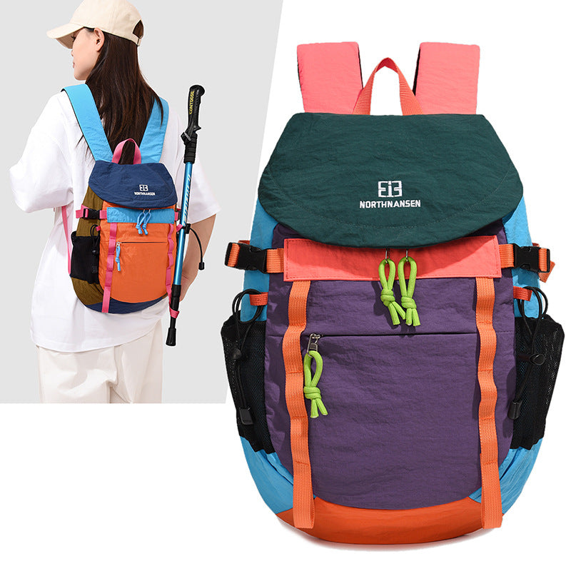 Farbiger Mehrfach-Taschen-Wander-Rucksack Brehn