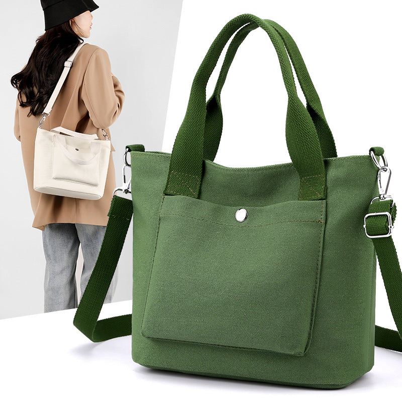 Kompakte Multi-Funktions-Canvas-Handtasche Brehn