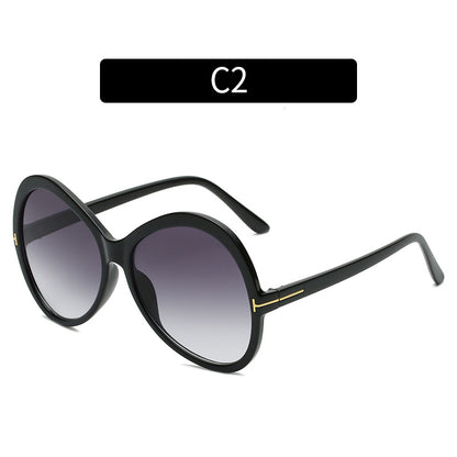 Chic Übergroße Schmetterlingssonnenbrille
