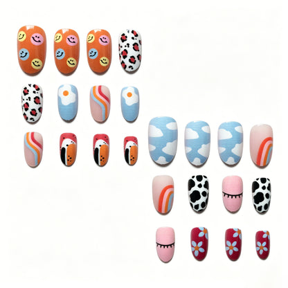 Kreatives Multi-Patterned Nagelkunst Set