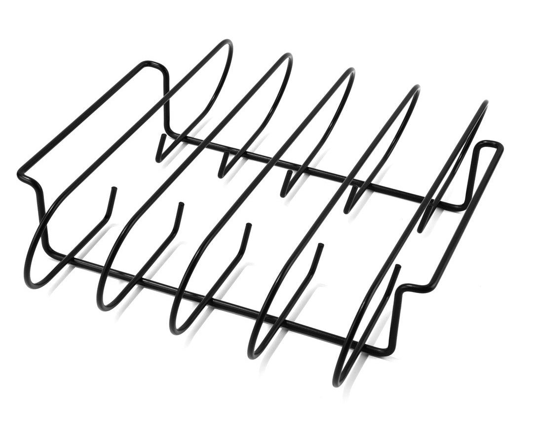 Vertikaler Grillrippenhalter Aus Pulverbeschichtetem Stahl Für Rippchen und Braten Brehn