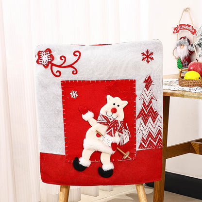 Festliche Stuhlüberzüge mit Weihnachtsmotiv Brehn