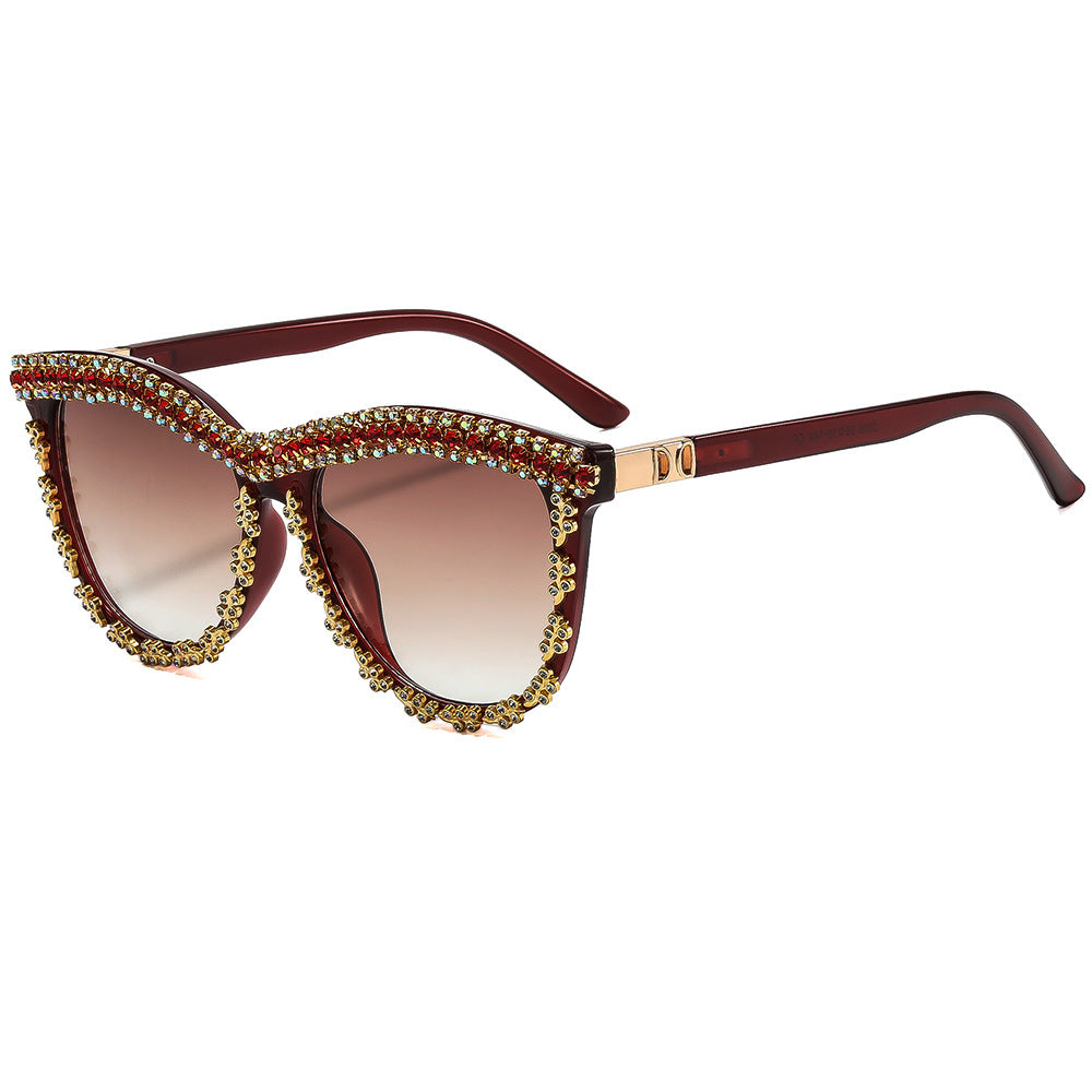 Damen Sonnenbrille mit luxuriösem Kristallbesatz Brehn