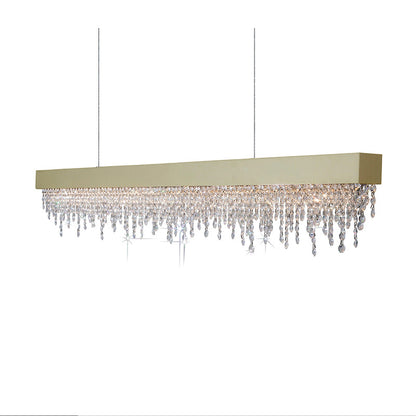 Elegante Kristall lineare Kronleuchter