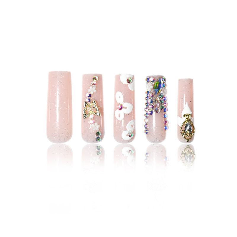 Blumen Decorative Press-On Nagelverlängerungen Brehn
