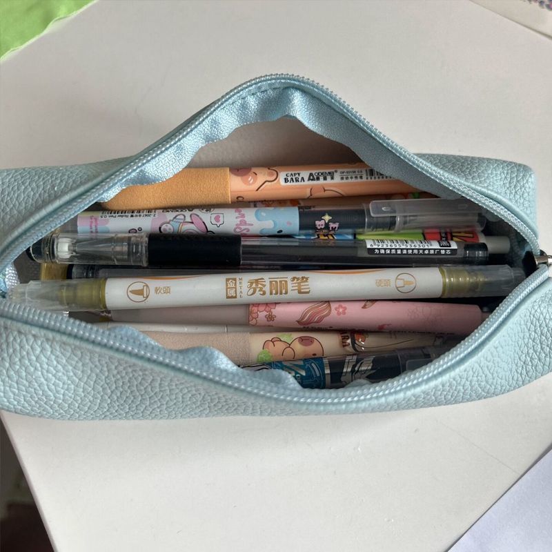 Textured Leather Pencil Case Brehn