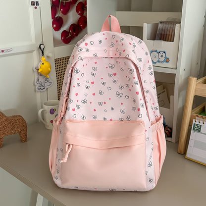 Stylischer Herz-gedruckter Rucksack Brehn