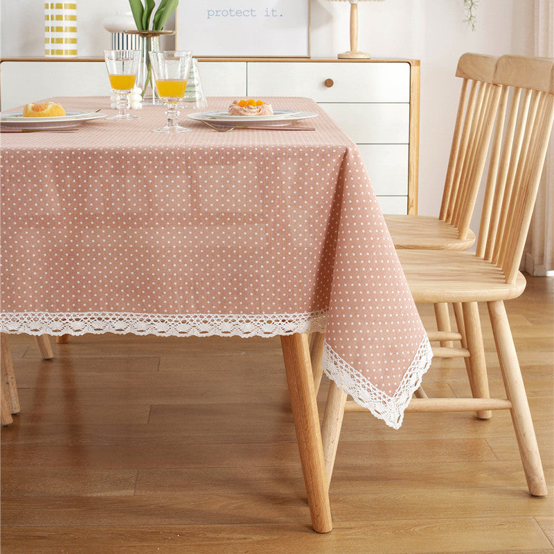 Punkte Spitze Trim Tischdecke