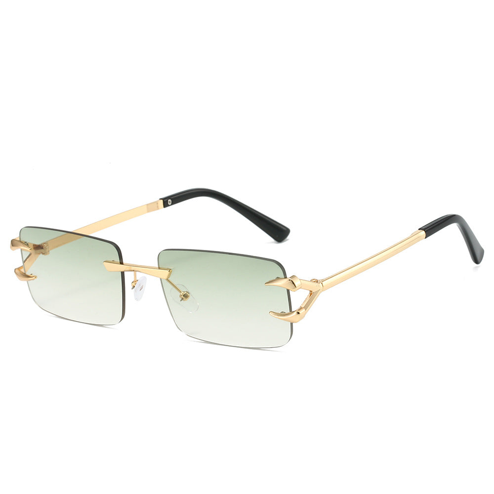 Damen futuristische Sonnenbrille mit innovativem Gestell und witterungsbeständigen Gläsern Brehn