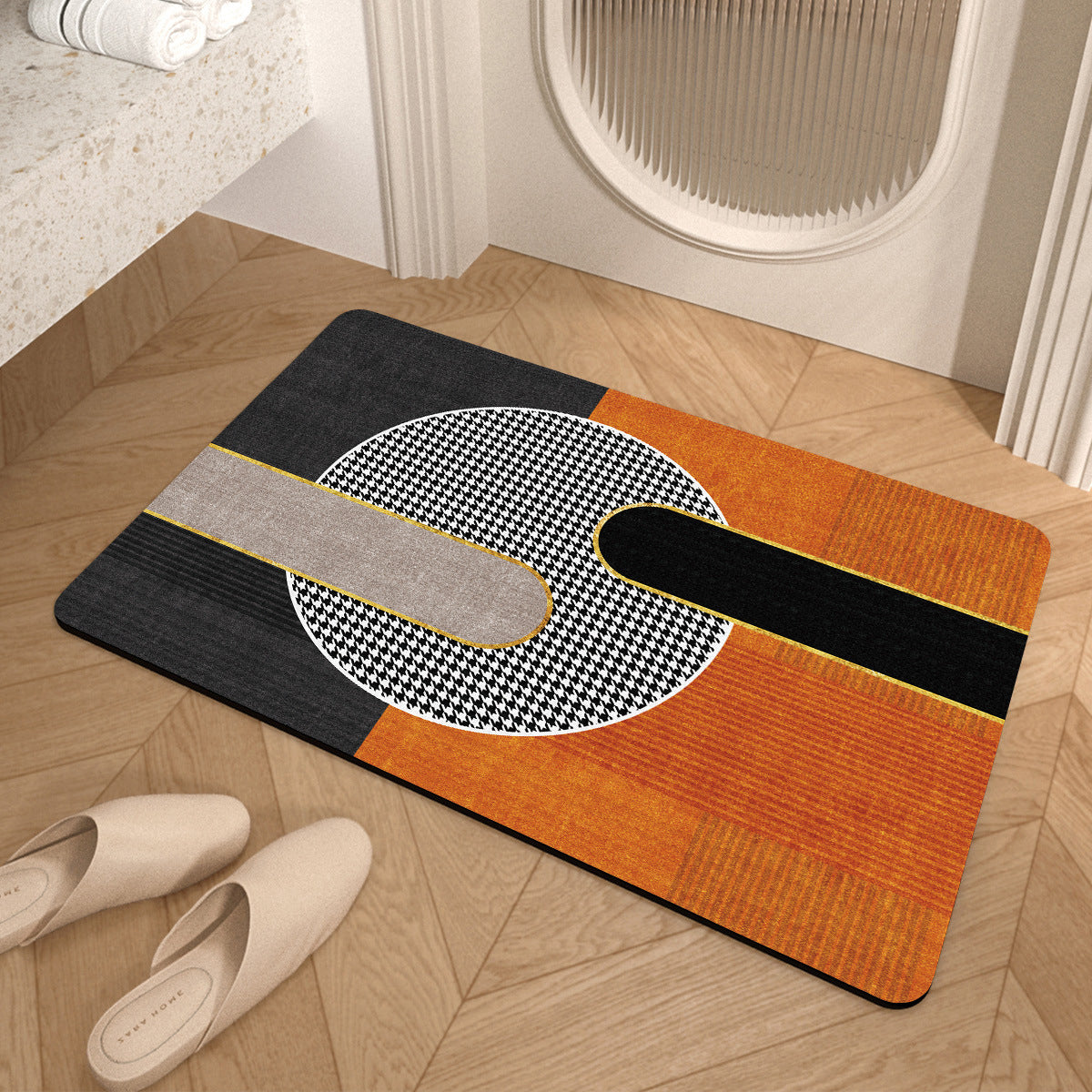 Stylish Modern Badezimmermatte Brehn