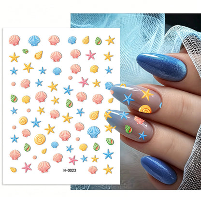 Kreative Nagelkunst Aufkleber