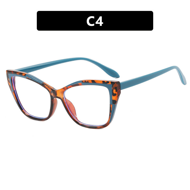 Damen Modische Cat-Eye Brille mit transparentem Rahmen Brehn