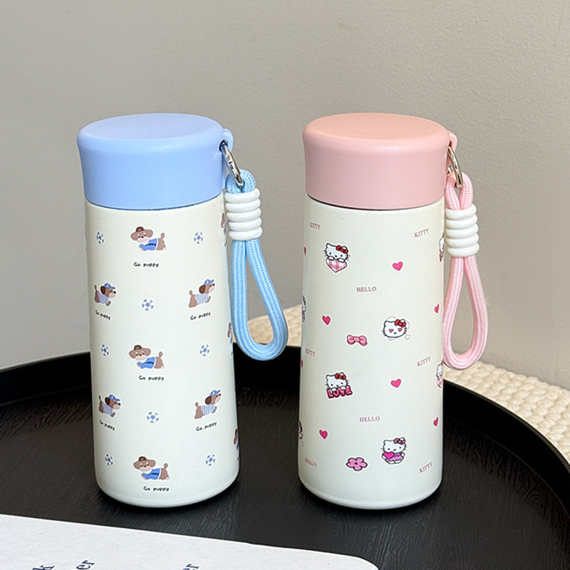 Damen Isoliertrinkflasche mit praktischem Trageband und verspieltem Design Brehn