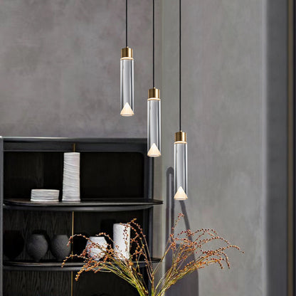 Elegante zylindrische Pendelleuchte
