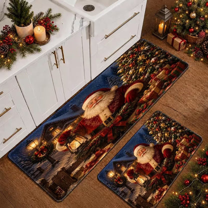 Weihnachts-Themen Küchenmatte Set