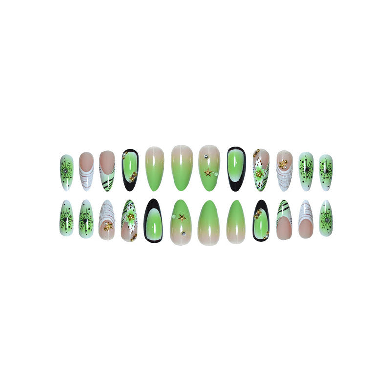 Künstlerische florale Muschel-Design Nagelverstärkungen Brehn