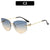 Luxe Geometrische Katzenaugen-Sonnenbrille