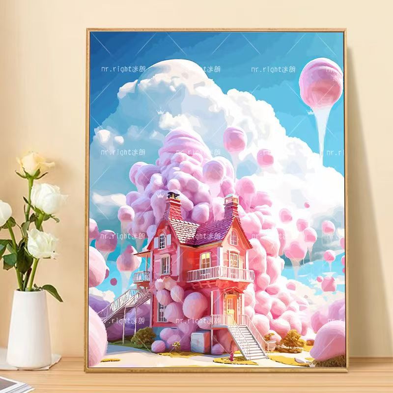 Skurrile Fantasy Landschaft Kunst Leinwand Brehn