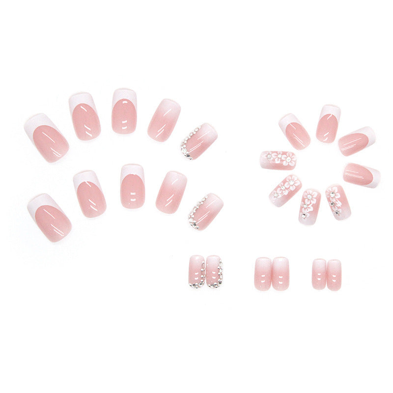 Deluxe Floral Acryl Press-On Nageltipps Brehn