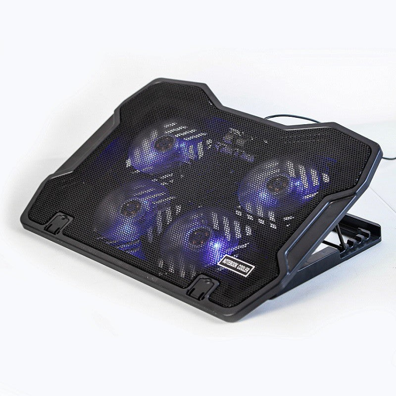 Laptop-Kühler mit Quattro Lüftern und Rgb-Beleuchtung Brehn