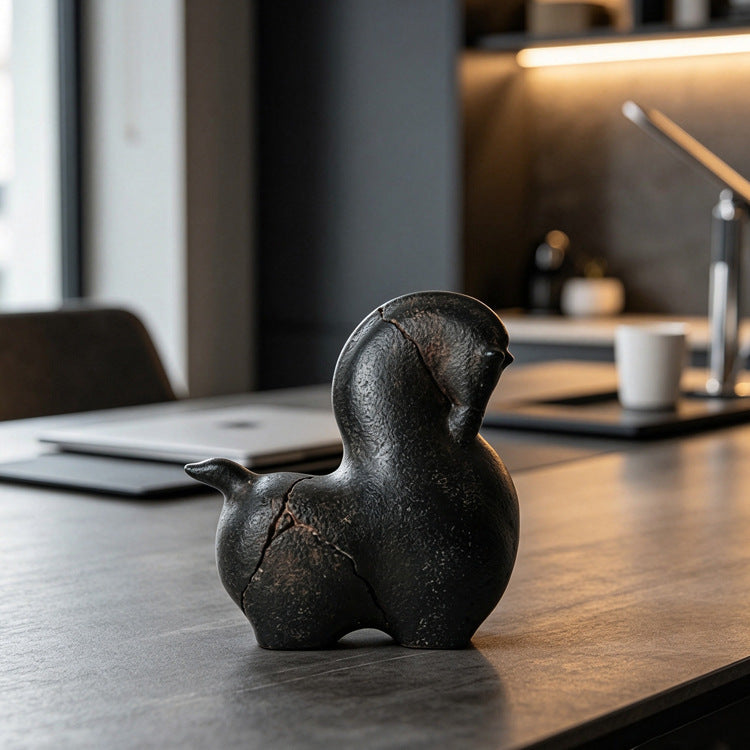 Abstrakte dekorative Vogelskulptur