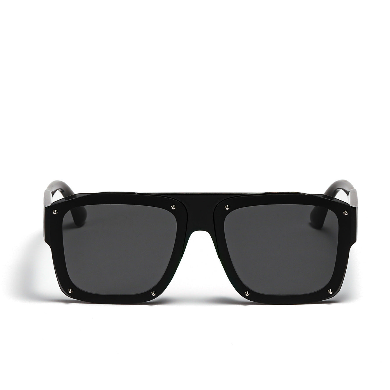 Damen Square-Sonnenbrille mit modischem transparentem Rahmen Brehn