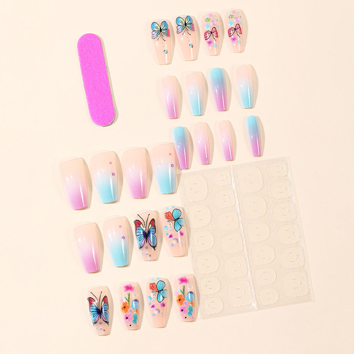 Künstlerisches Schmetterling Nageldekorationsset Brehn