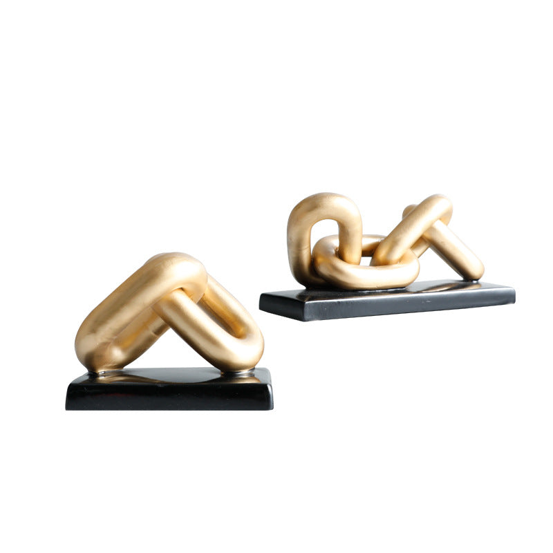 Abstrakte dekorative Kettenskulptur