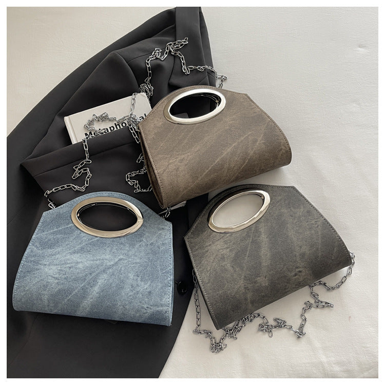 Modische Denim-Clutch