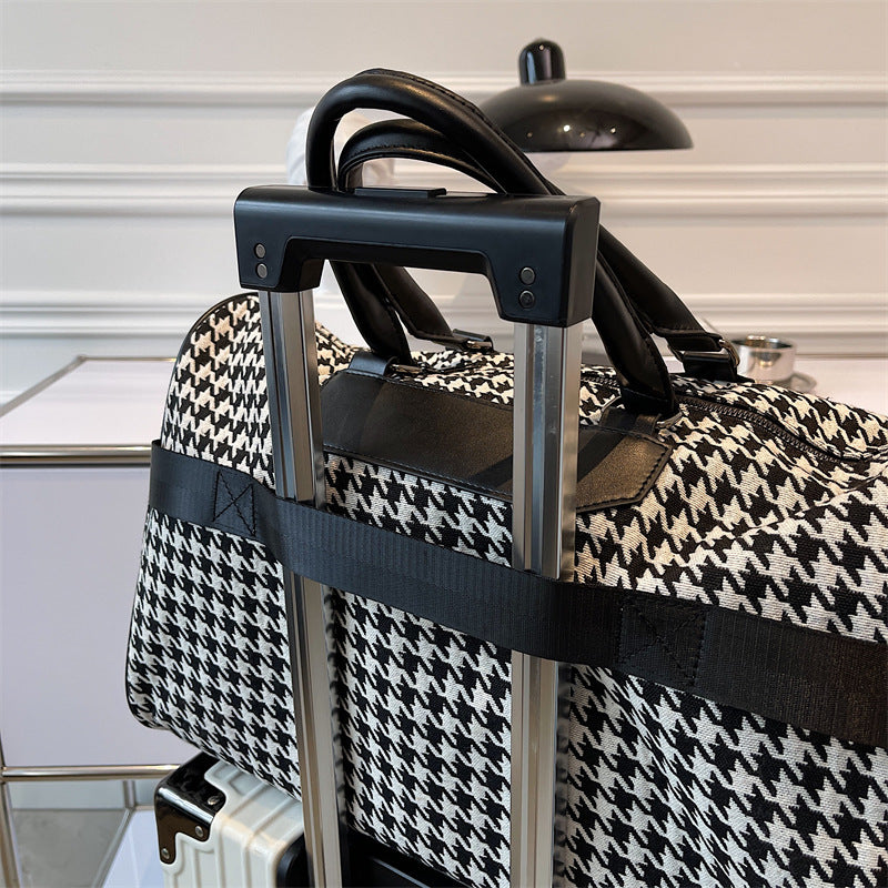Stylische Hahnentritt Wochenend Duffle Bag Brehn