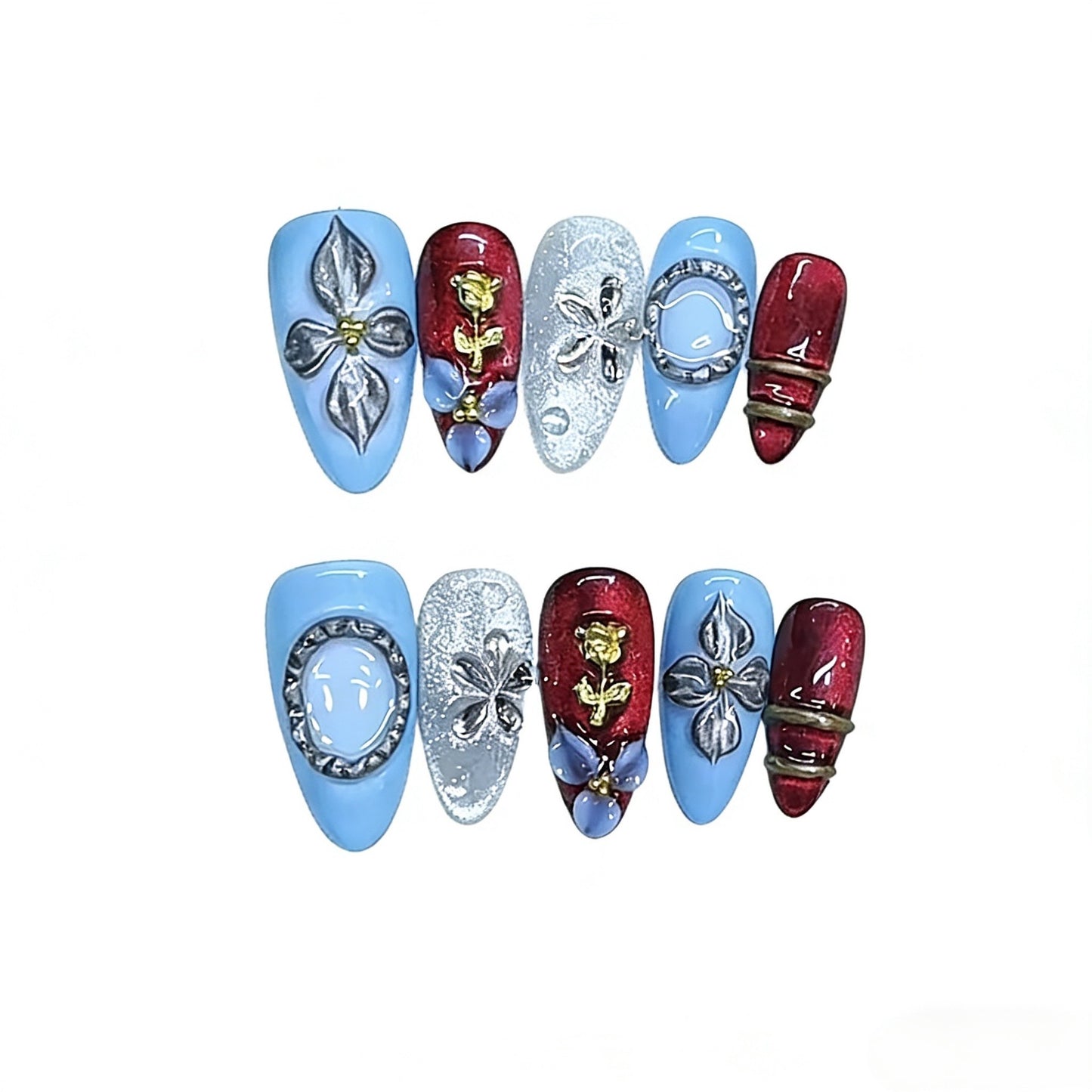 Artisanal Press-On Nail Set Brehn