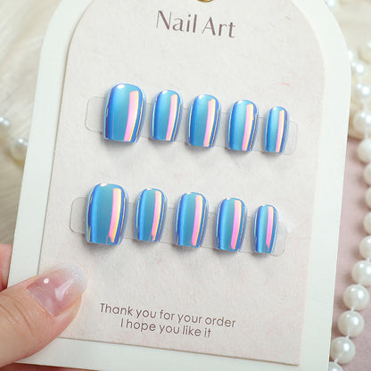 Iridescent Nail Art Press-On Set