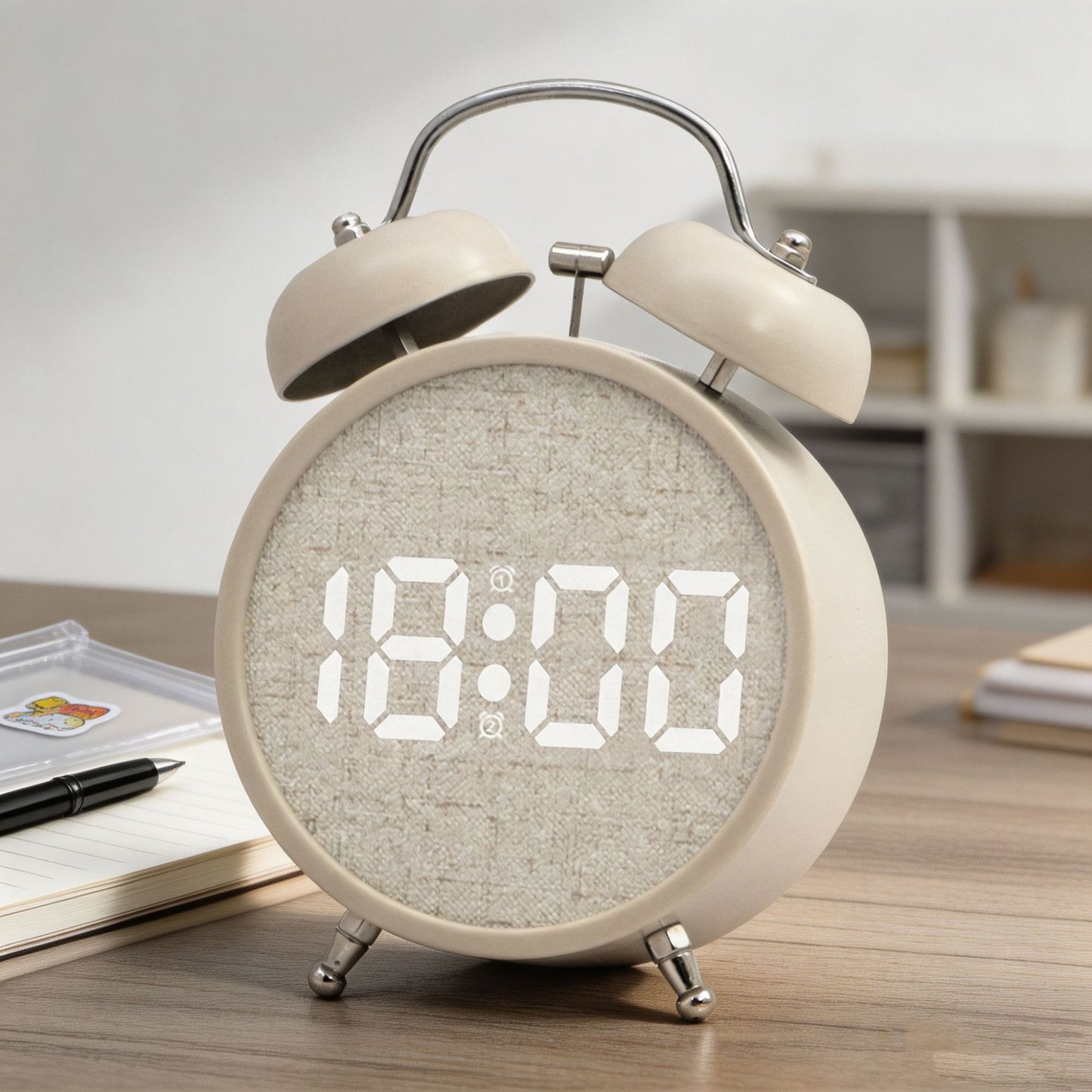 Digitaler Wecker Im Modernen Design mit Großem Led-Display Brehn