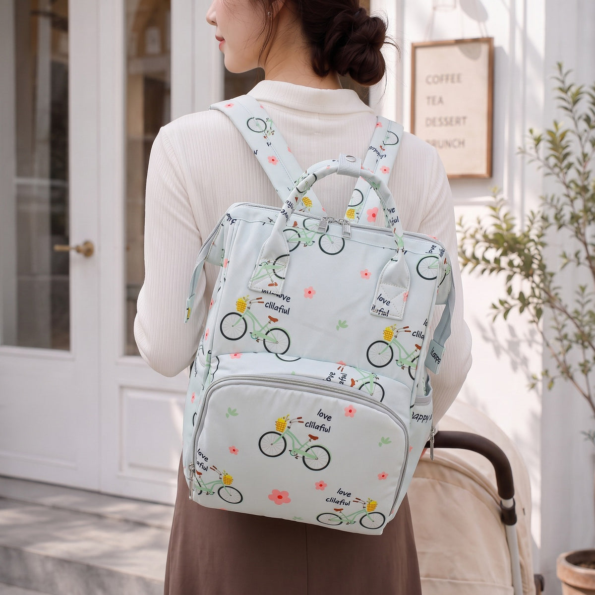 Verspielt Illustrierter Rucksack Brehn