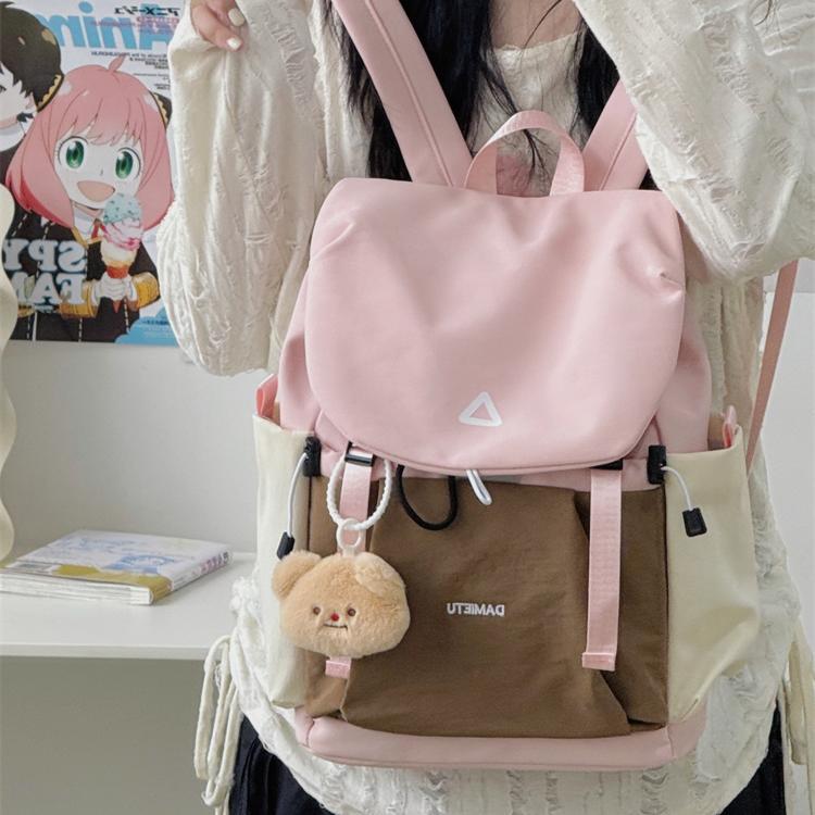 Stylische Mehrfachtaschen-Schnürsenkel-Rucksack