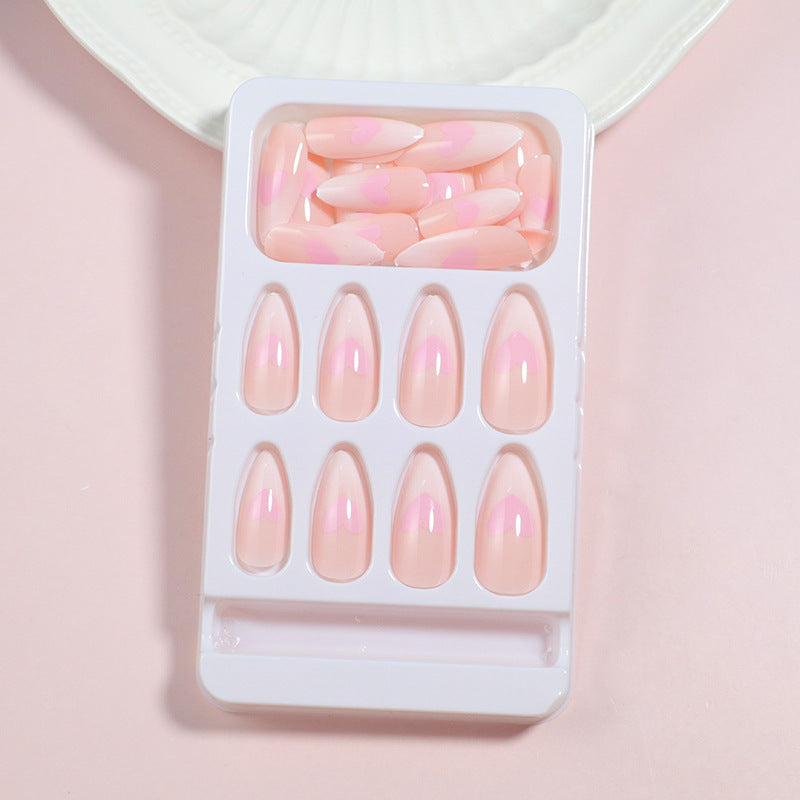 Herz-Akzent Press-On Nagelset Brehn