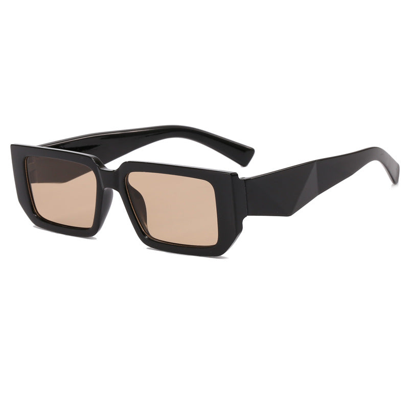 Damen Modische Rechteck-Sonnenbrille mit ausgefallenem Rahmen Brehn