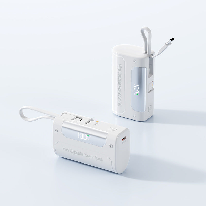 Kompakte Mini-Powerbank mit Digitaler LED-Anzeige Brehn