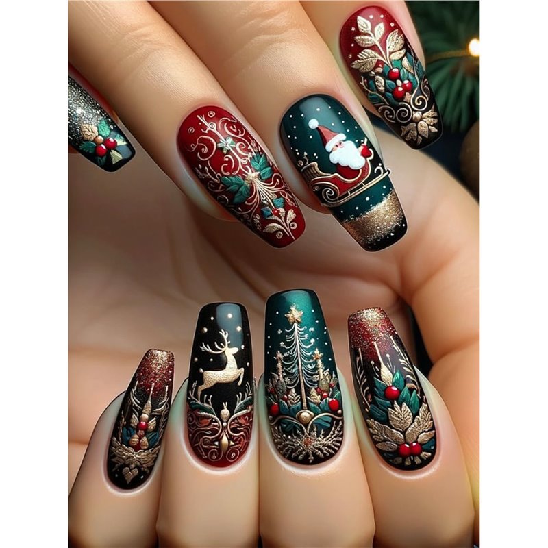 Festliches Feiertags-Nagelkunst-Set Brehn