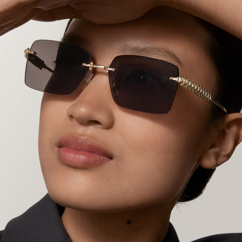 Damen modische Sonnenbrille mit einzigartigem und verzierendem Rahmen Brehn